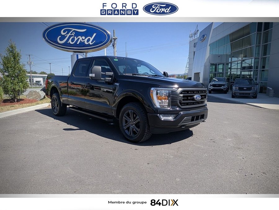 Ford F-150 XLT cabine SuperCrew 4RM caisse de 5,5 pi 2023 Noir