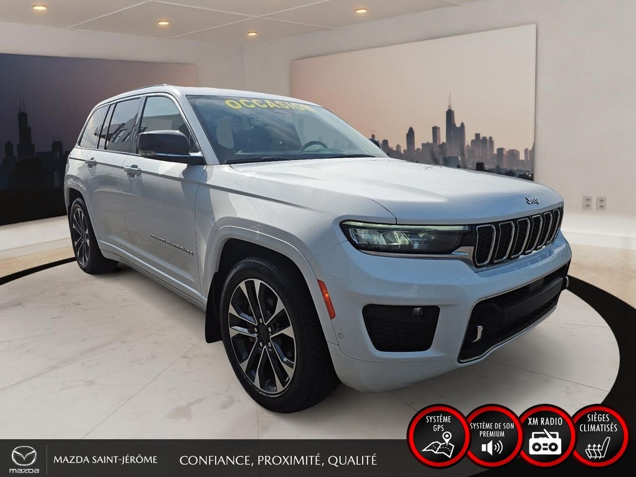 2023 Jeep Grand Cherokee Overland | TOIT PANORAMIQUE | CUIR | 4X4 | White Saint-Jérôme - photo #3