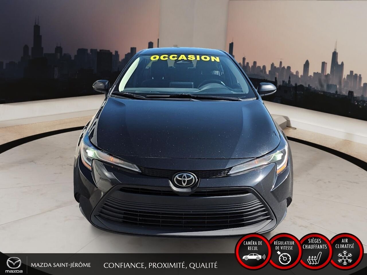 Toyota Corolla LE CVT 2023 Noir Saint-Jérôme - photo #2