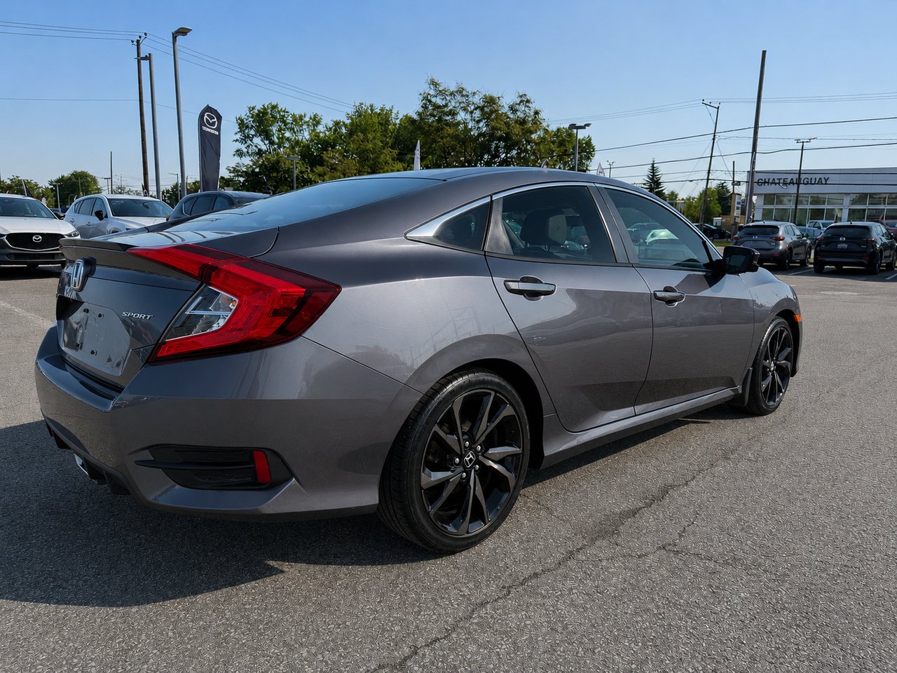 Honda Civic Berline Sport 2019 Gris Châteauguay - photo #4