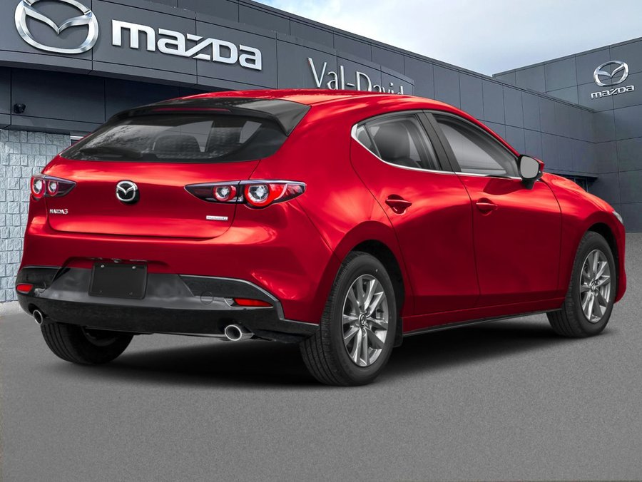 2026 Mazda Mazda3 Sport Automatique, tout équipé, sièges et rétroviseurs chauffants, caméra de recul Soul Red Crystal Metallic