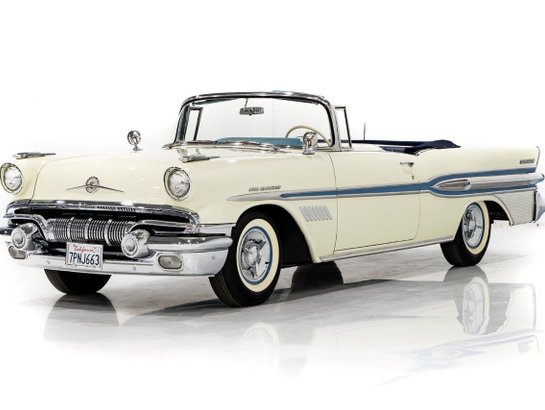 Pontiac Bonneville 1957 1957 Blanc