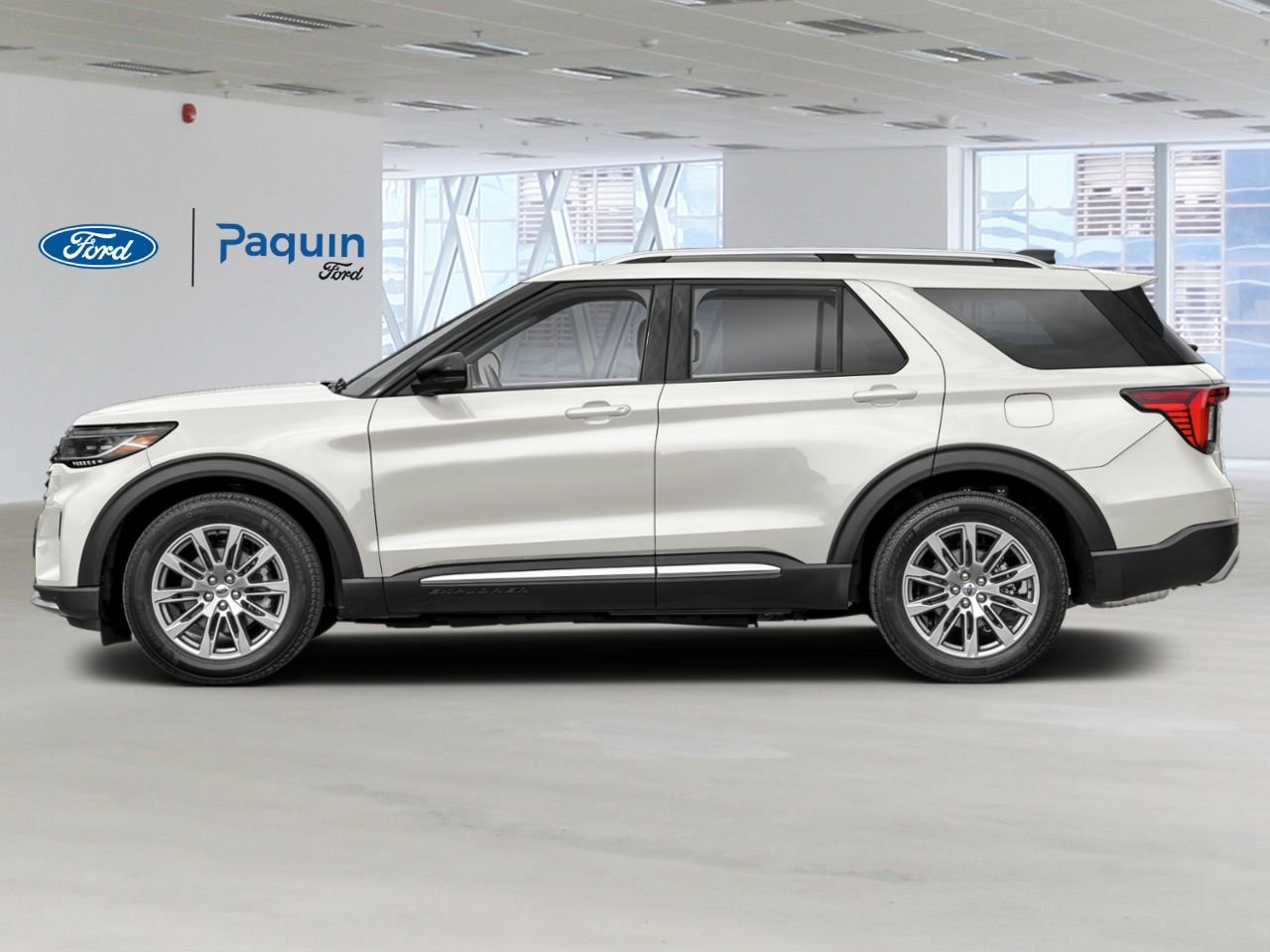 2026 Ford Explorer Star White Metallic Tri-Coat Rouyn-Noranda - photo #2