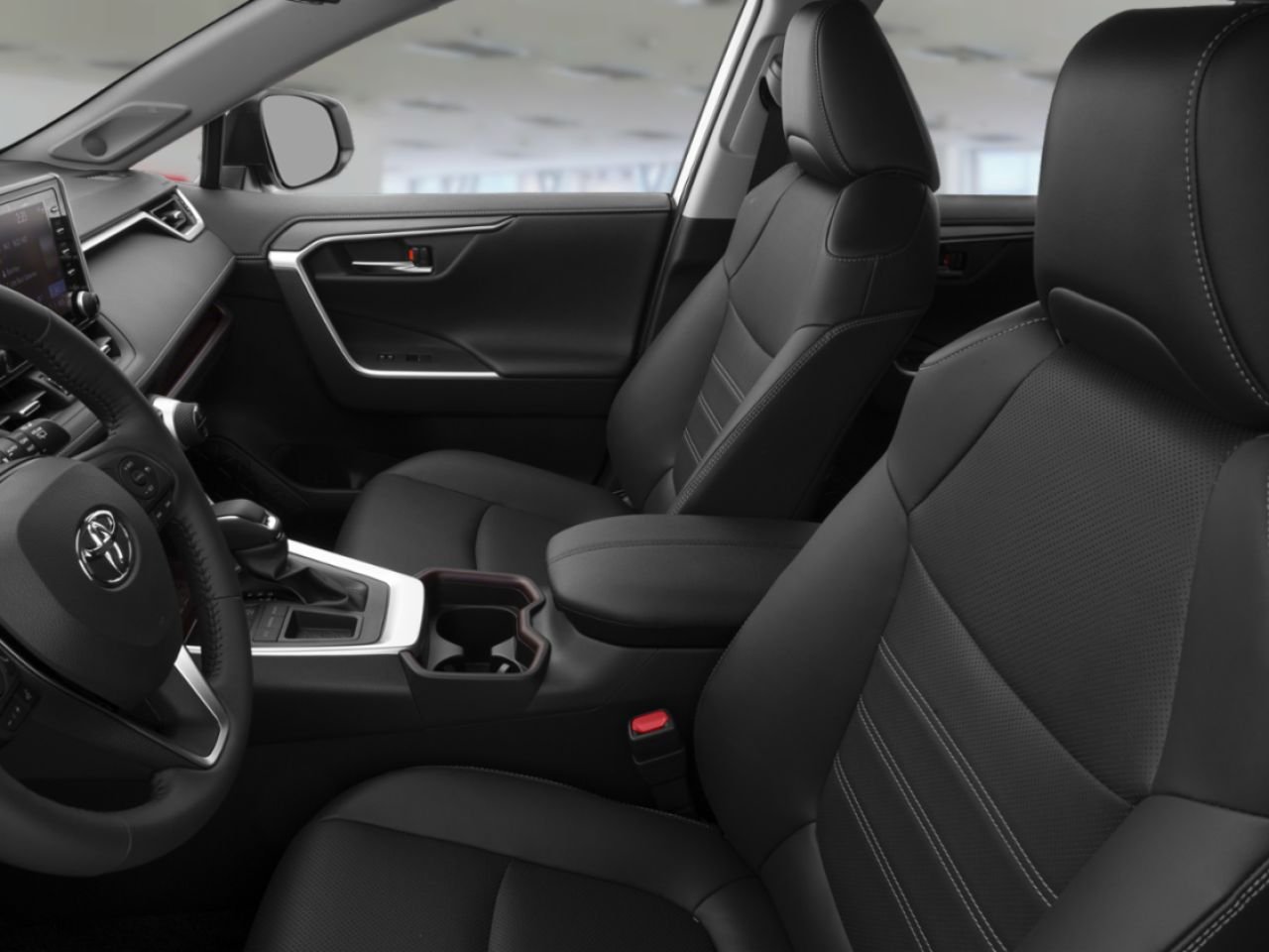 2021 Toyota RAV4 LIMITED AWD / HEATED AND VENTILATED SEATS / MOONROOF / LEATHER SURFACE / ALLOY WHEELS / CARPLAY AND ANDROID AUTO Grey Mississauga - photo #7