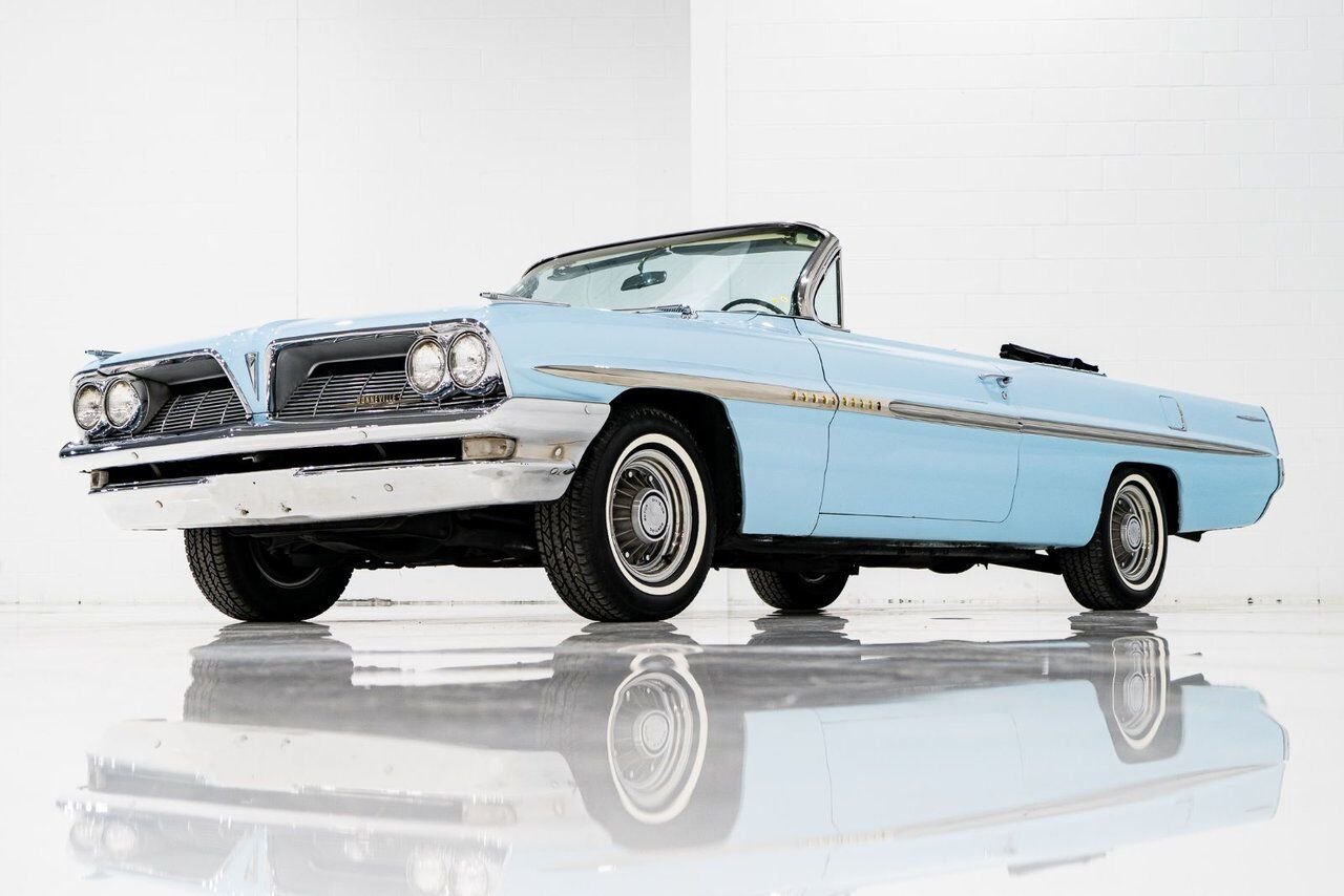 1961 Pontiac Bonneville **PRIX EN USD**C8 Suffix 389cu.in. TriPower 4 Speed Blue Montreal - photo #31