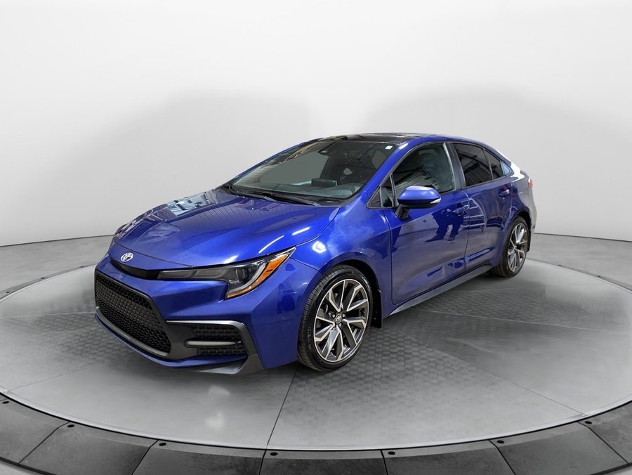 Toyota Corolla 2021 2021 Bleu choc métallisé avec toit noir