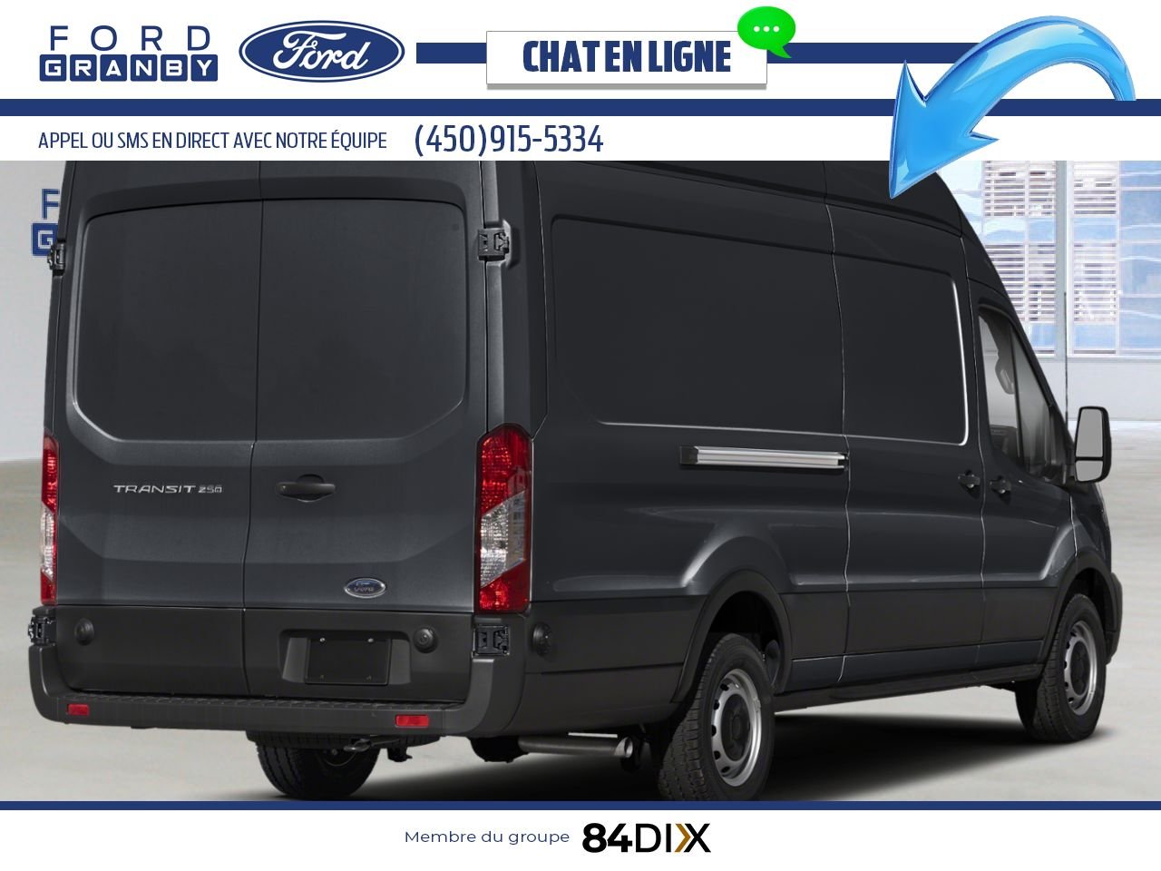 2025 Ford Transit Cargo Van Agate Black Metallic Granby - photo #1