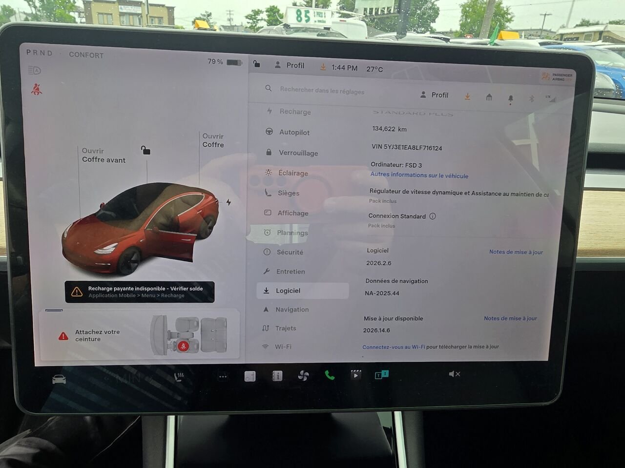 Tesla Model 3 2020 Rouge Longueuil, - photo #12