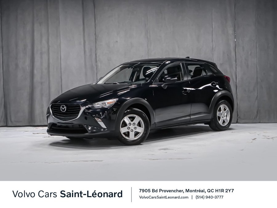 2016 Mazda CX-3 GS SIÈGES CHAUFFANT CAMERA DE RECUL TOIT OUVRANT Black