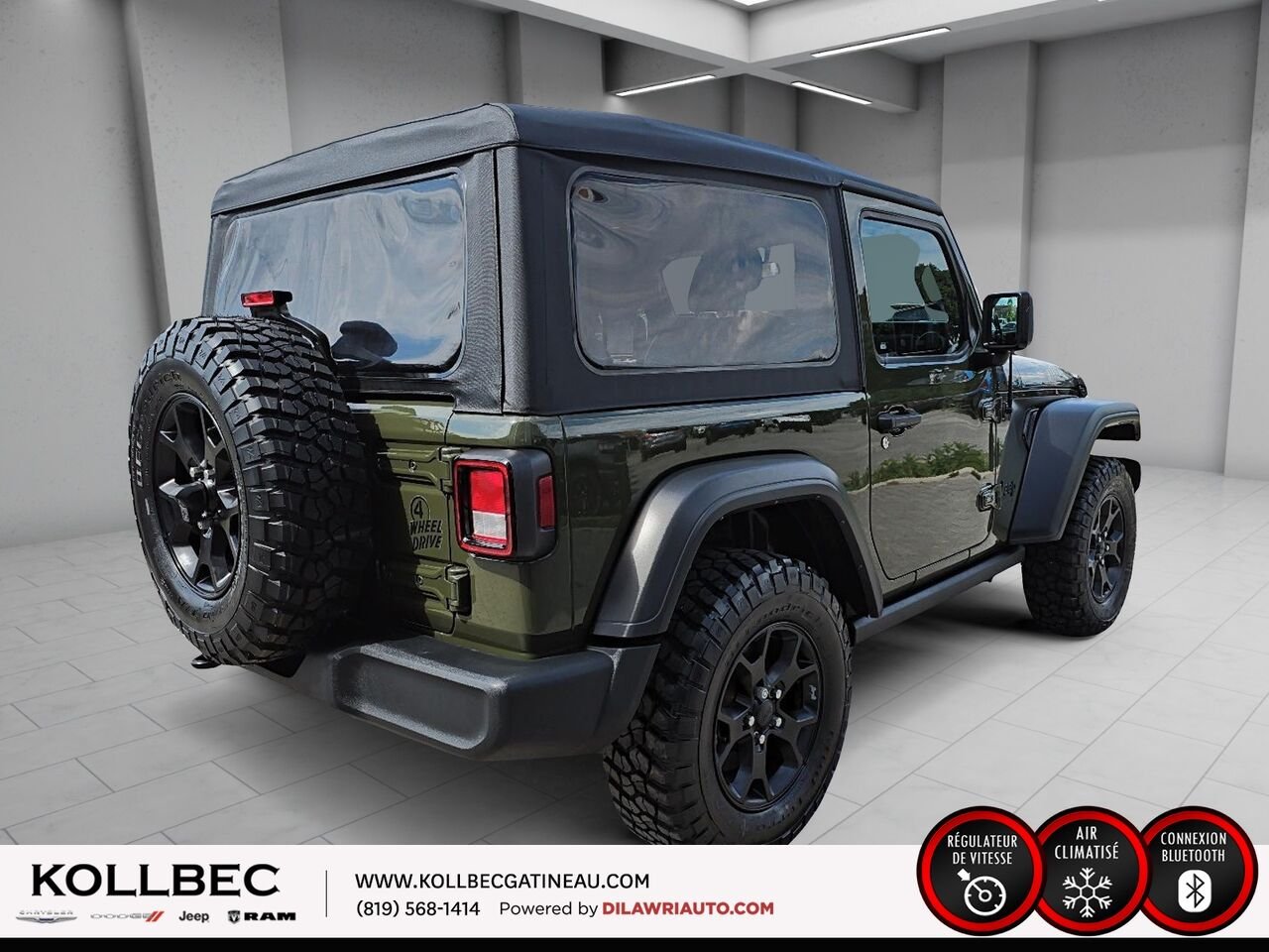 JEEP WRANGLER Willys Sport 4x4 2023 Vert Ottawa & Gatineau - photo #13