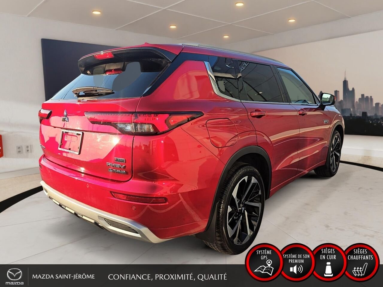 2024 Mitsubishi Outlander GT Premium | TOIT PANO | CUIR | AWD | Red Saint-Jérôme - photo #5
