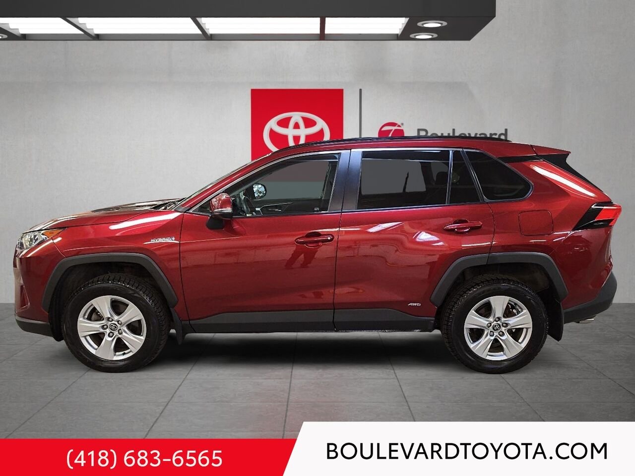 Toyota RAV4 98232A-52 | HYBRIDE XLE, AWD 2021 Rouge Québec - photo #5