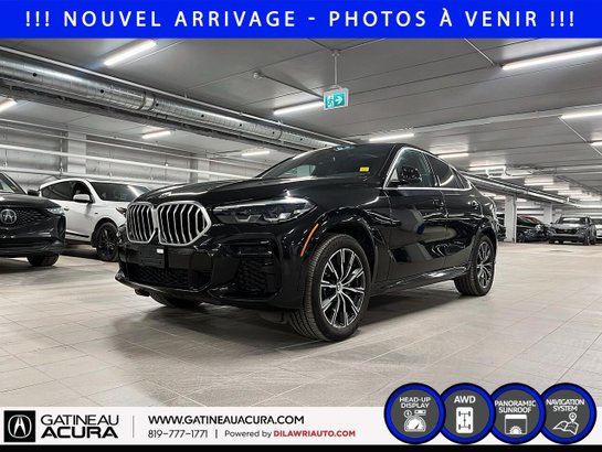 BMW X6 *** UN PROPRIO + CLEAN CARFAX *** 2023 Noir