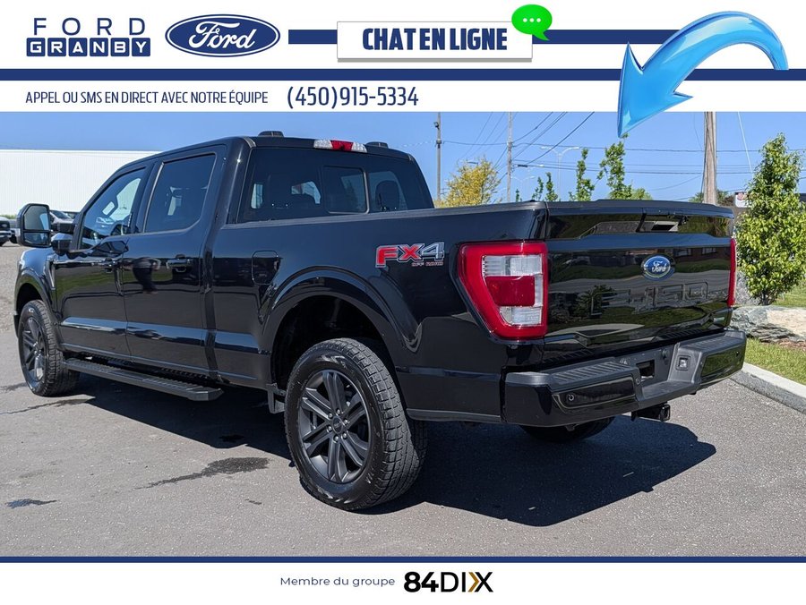 Ford F-150 LARIAT cabine SuperCrew 4RM caisse de 6,5 pi 2022 Noir