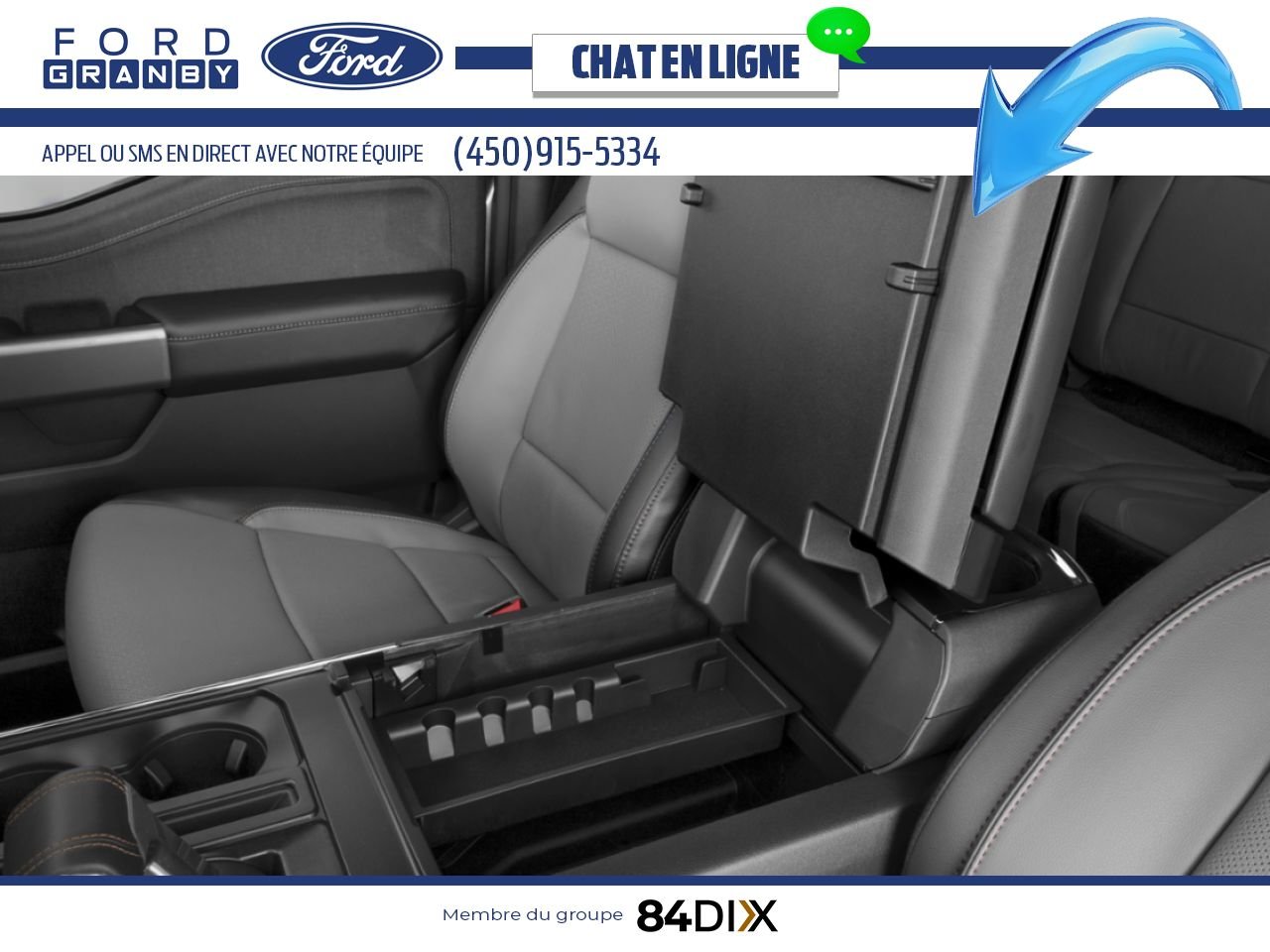 Ford F-150 Lightning 2025 Noir agate métallisé Granby - photo #7