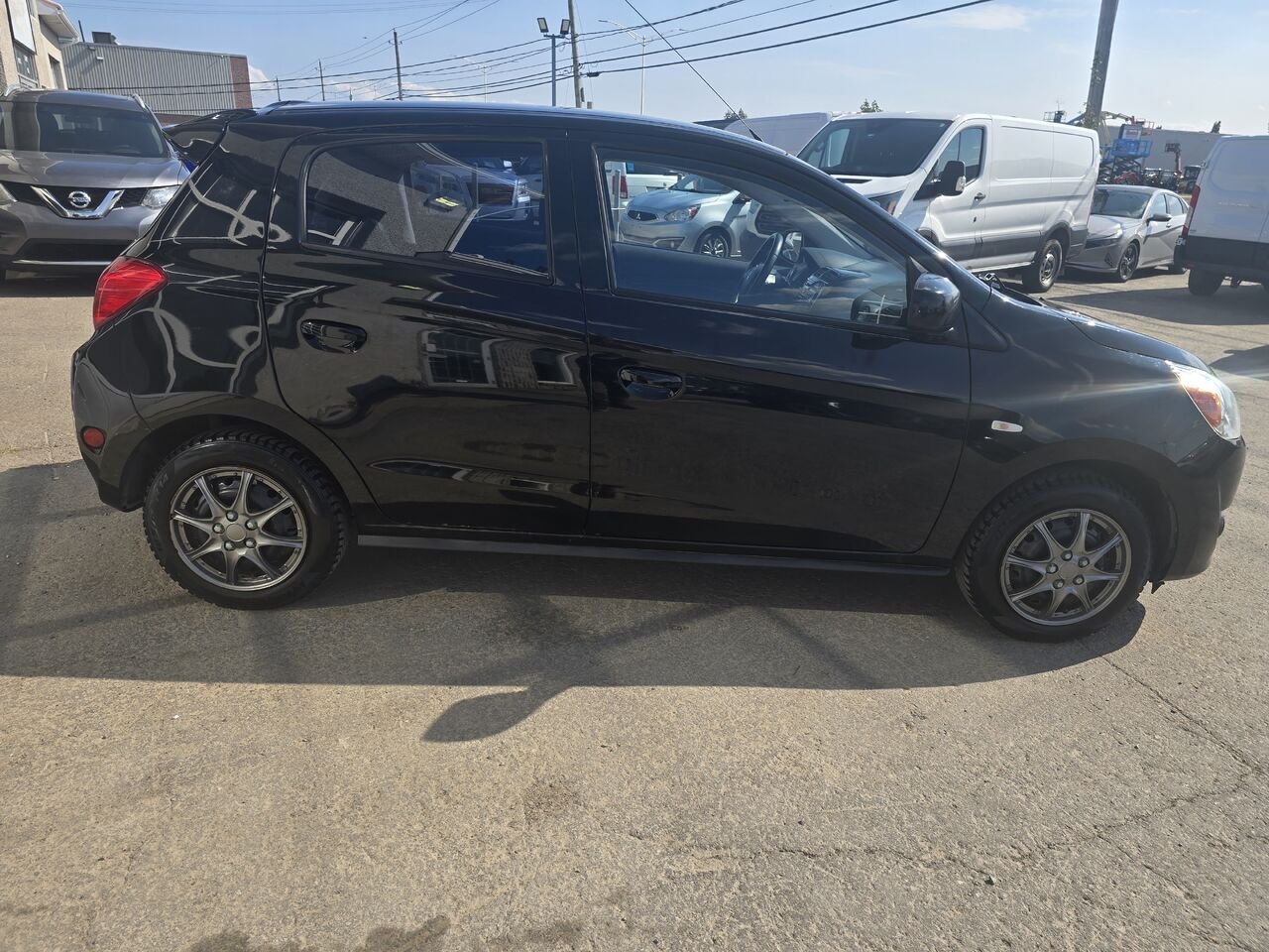 2014 Mitsubishi Mirage Black  - photo #5