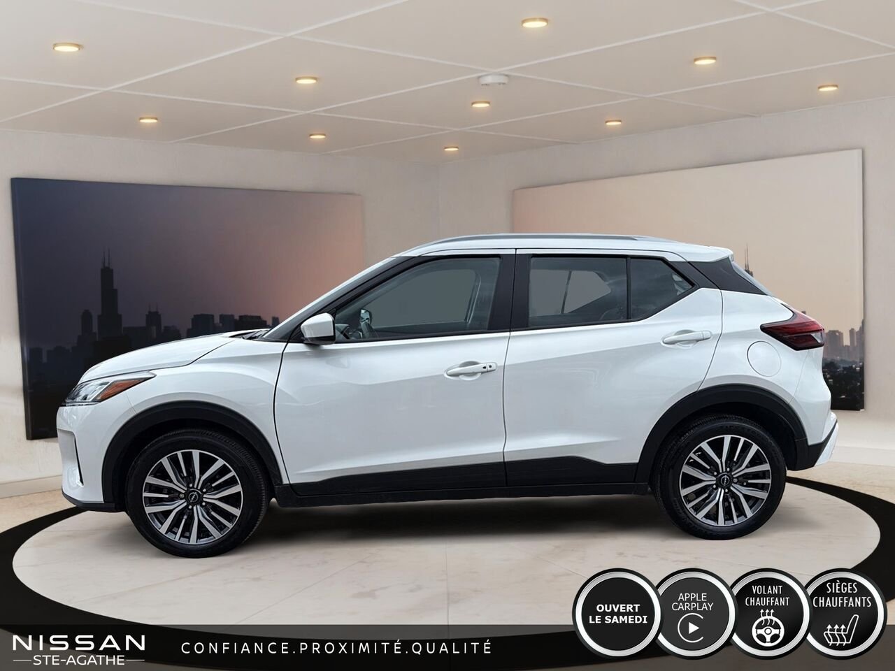 2024 Nissan Kicks SV | BAS KILO | CARPLAY | UN SEUL PROPRIÉTAIRE White Saint-Jérôme - photo #5