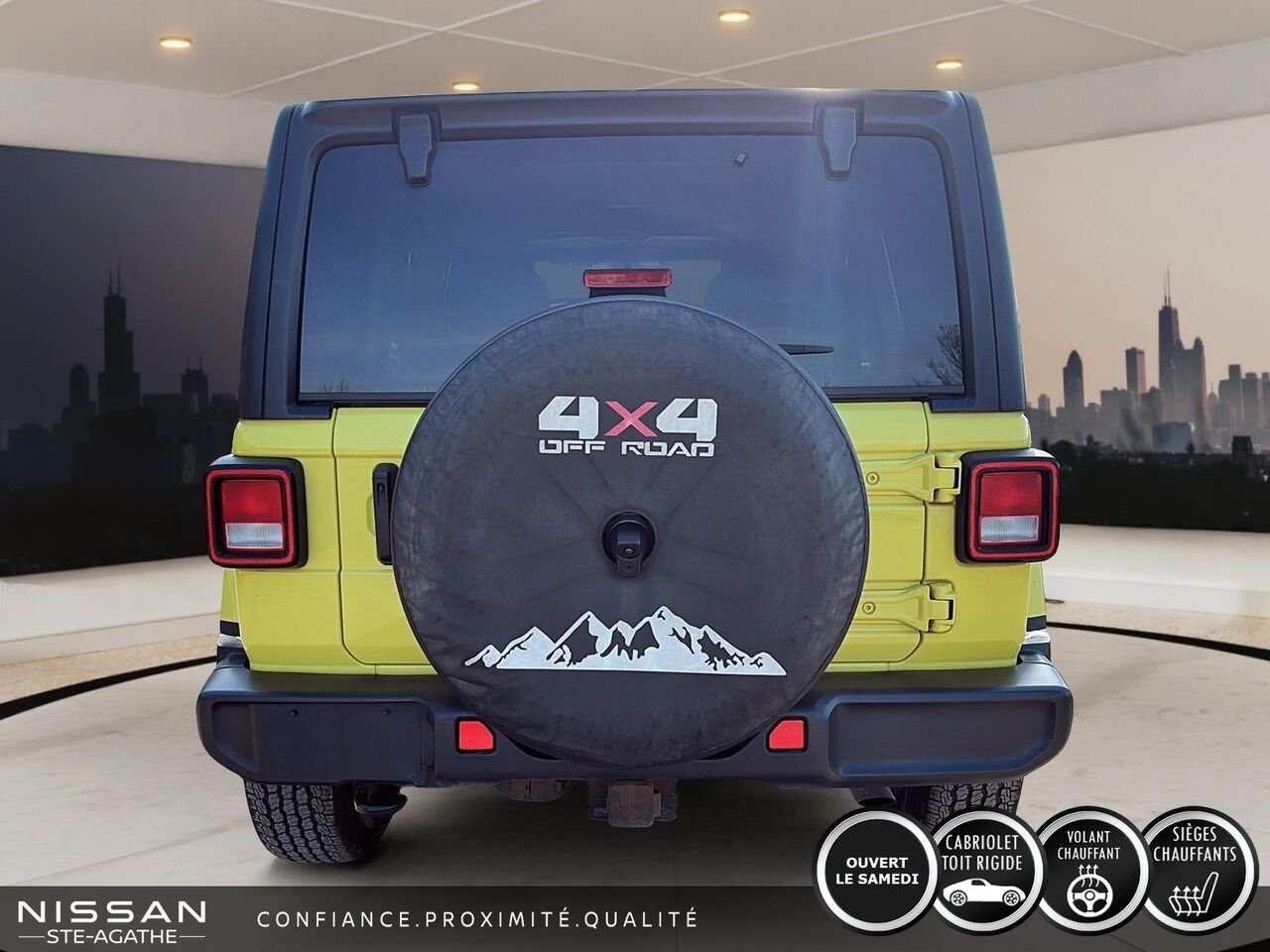 2023 Jeep Wrangler Sahara 4 portes 4x4 Yellow Saint-Jérôme - photo #3