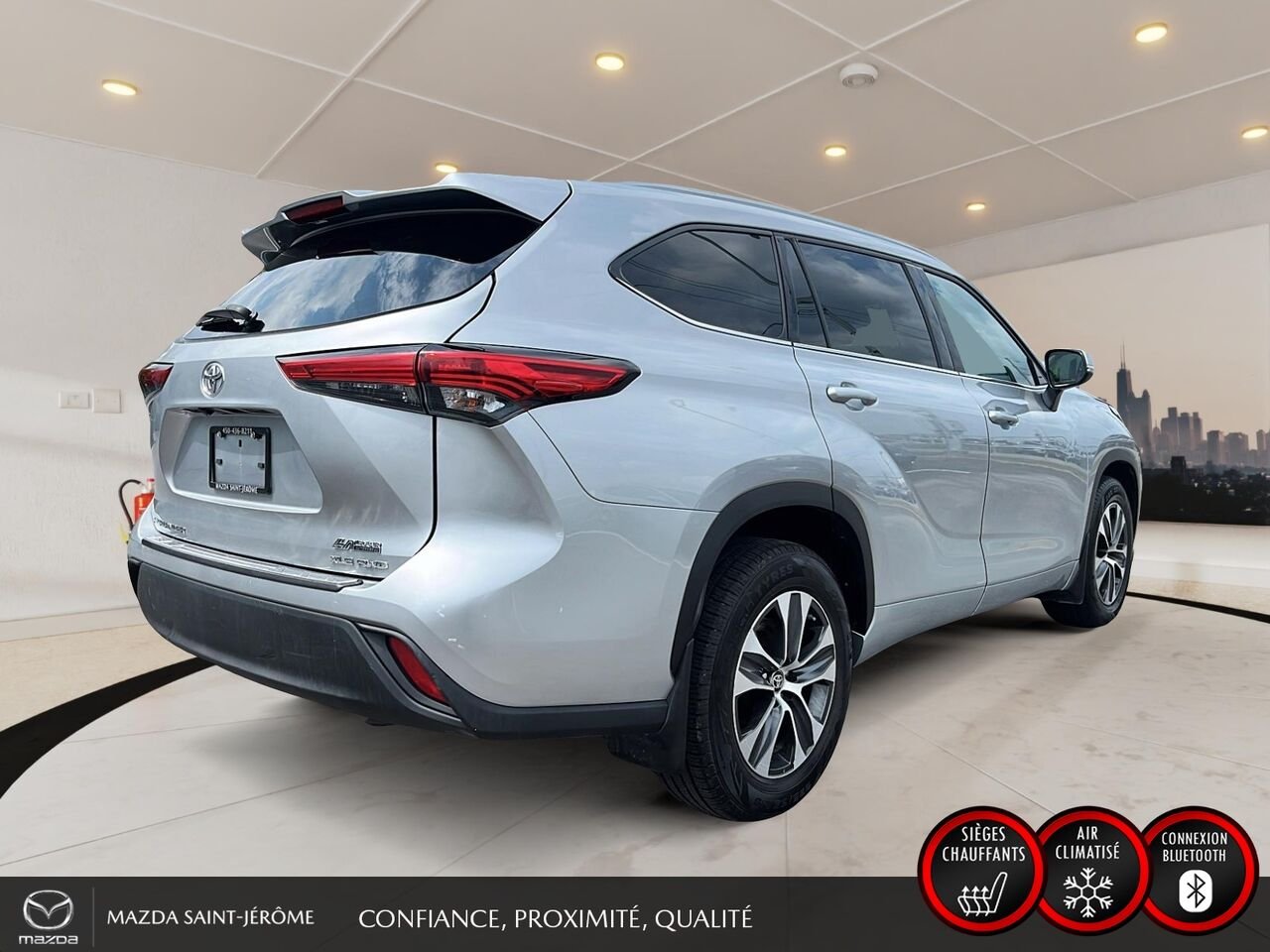 2022 Toyota Highlander XLE | TOIT OUVRANT | CUIR | AWD | Silver Saint-Jérôme - photo #5