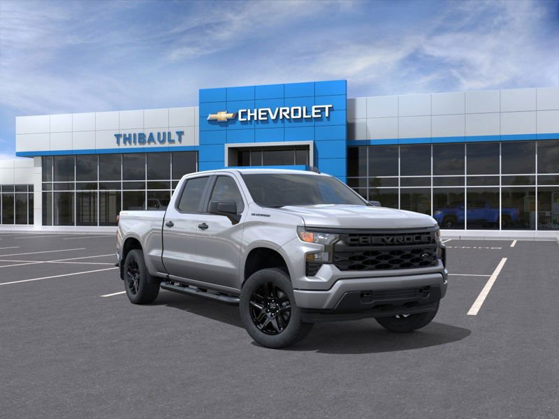 CHEVROLET SILVERADO 1500 Custom cabine multiplace 4RM 157 po 2026 Gris
