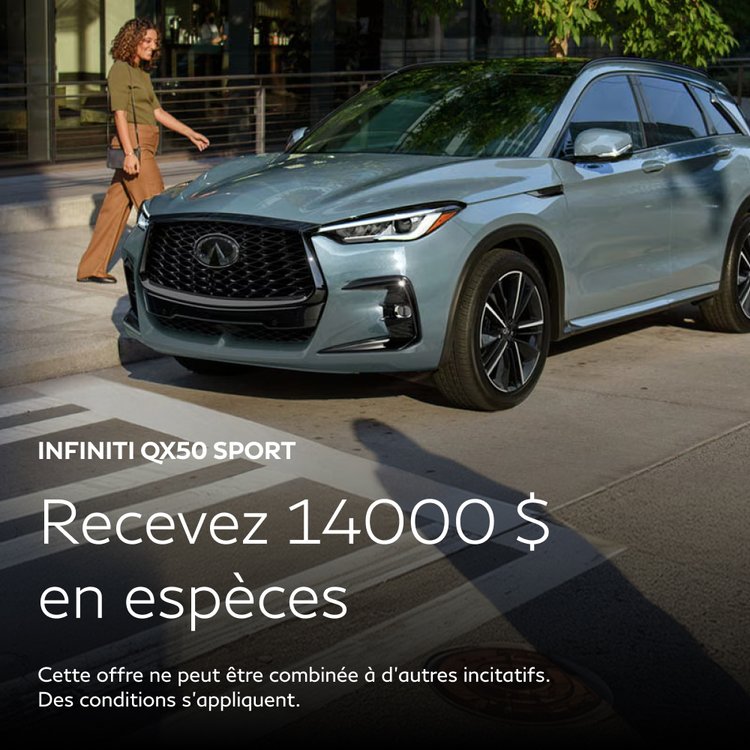 Infiniti juillet Promo 1000x1000 QX50 Sport FR