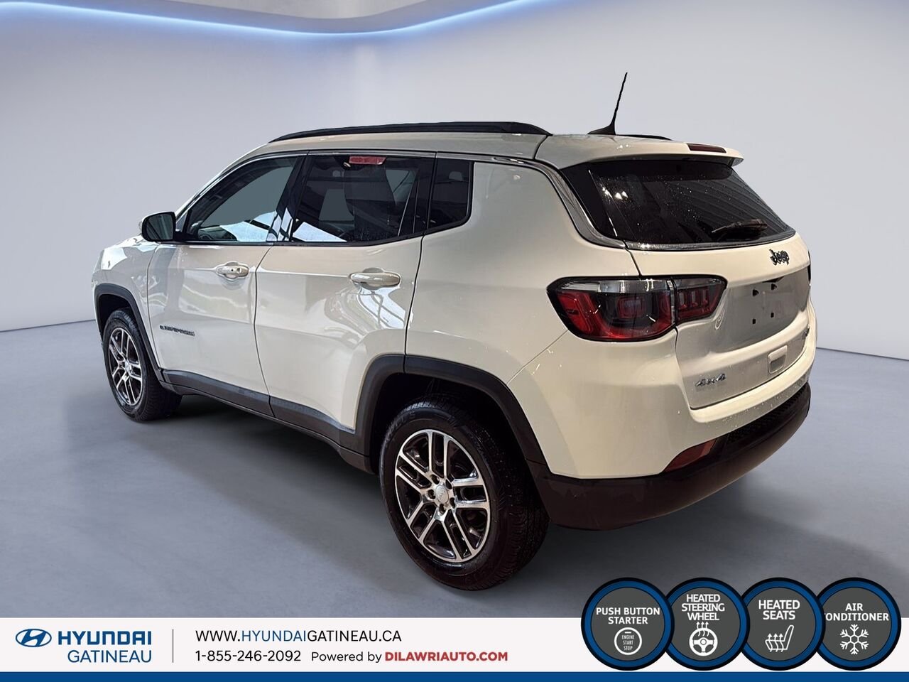 Jeep Compass 2018 Blanc Gatineau - photo #3