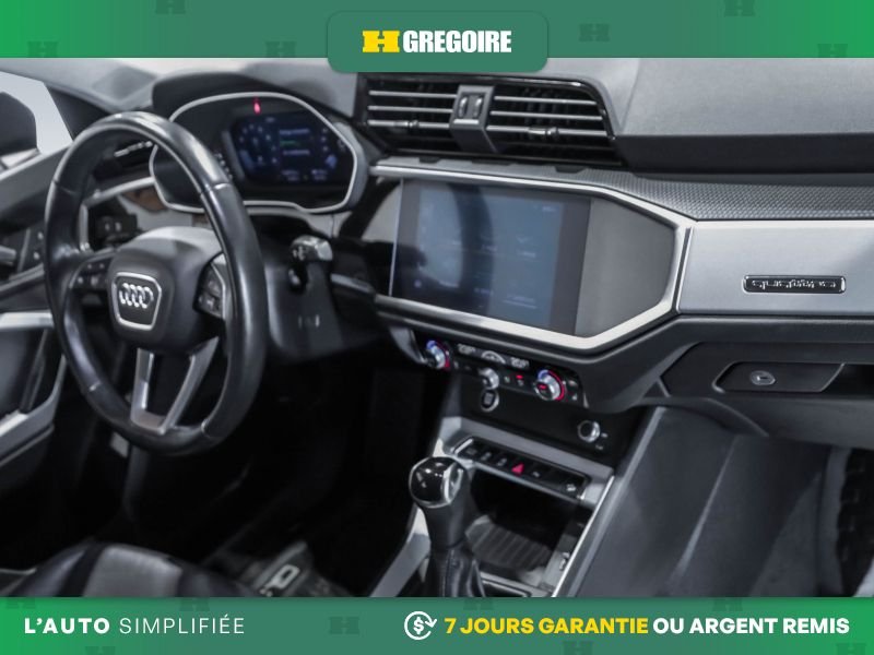 Audi Q3 821489 | Komfort AWD AUTO AC CUIR TOIT MAGS CAM RECULE 2021 Gris Laval - photo #25