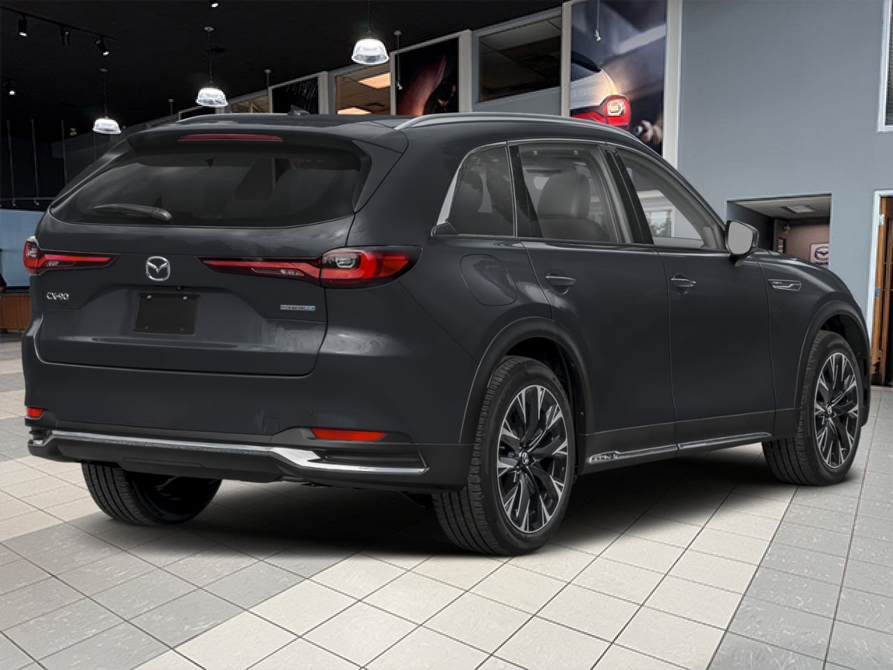 MAZDA CX-90 hybride rechargeable 2026 Noir de jais mica Notre-Dame-des-Prairies - photo #2
