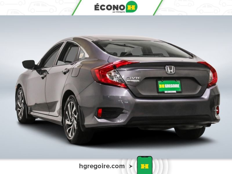 Honda Civic 821463 | EX AUTO TOIT GR ÉLEC A/C BLUETOOTH CAMÉRA MAGS 2016 Gris Laval - photo #5