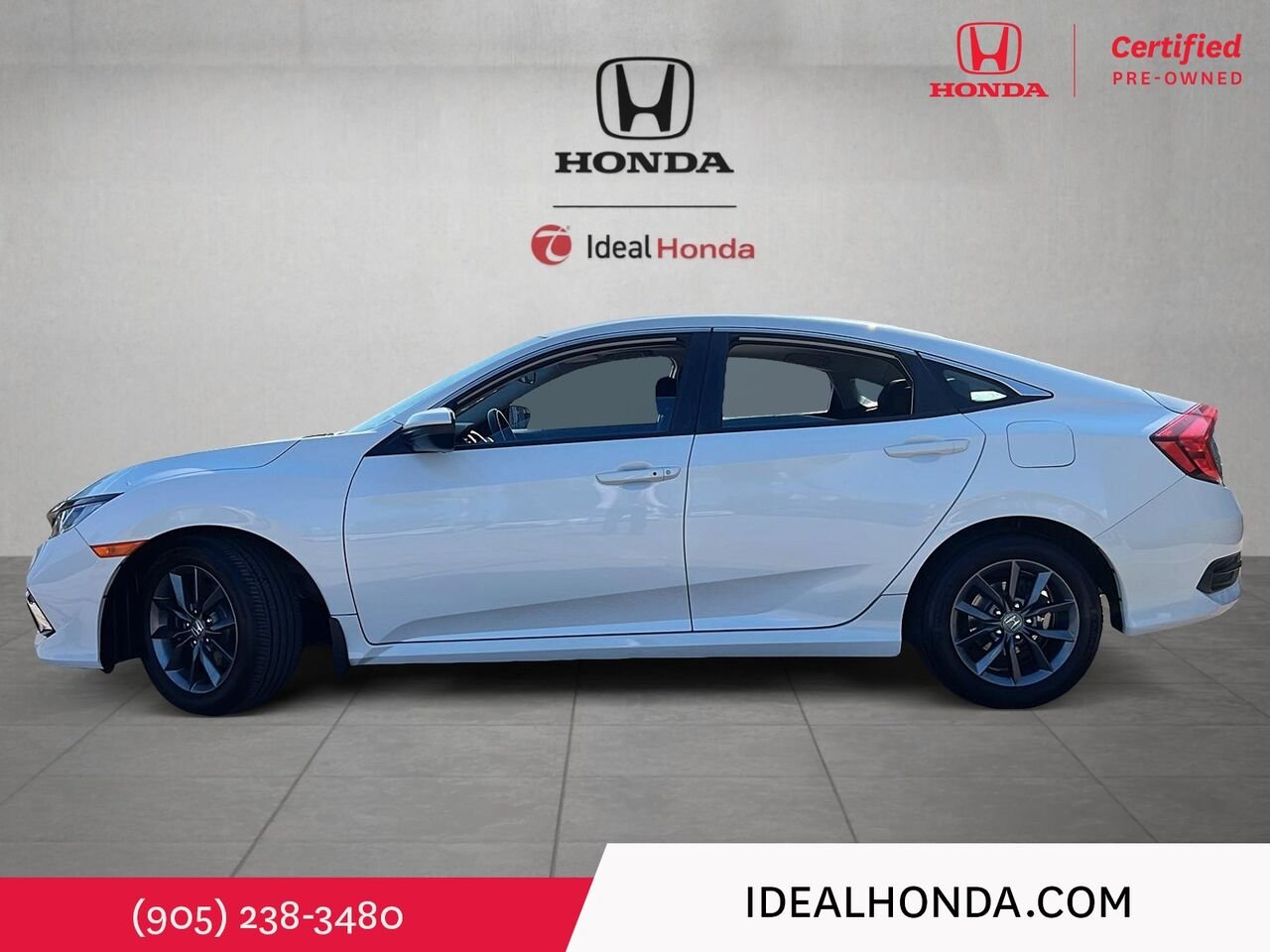 2021 Honda Civic Sedan EX CVT White Mississauga - photo #5