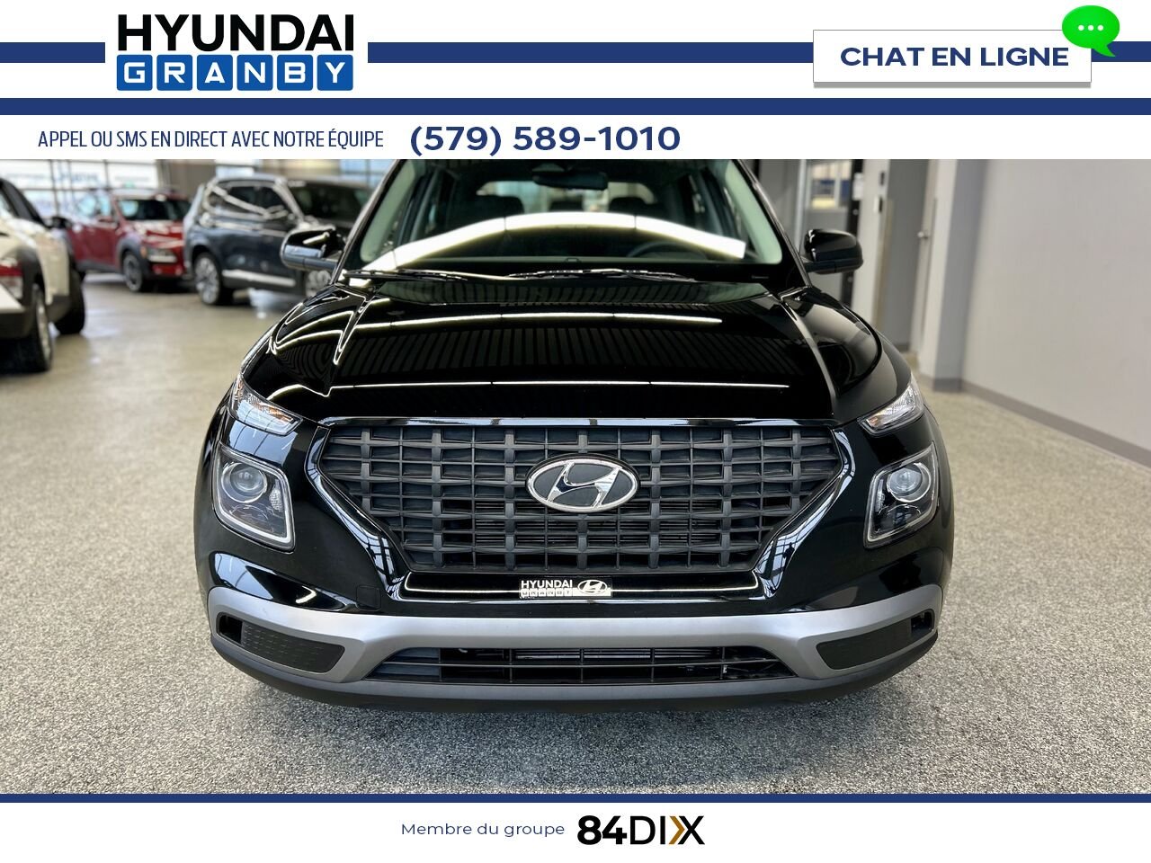 Hyundai Venue 2024 Noir Granby - photo #2