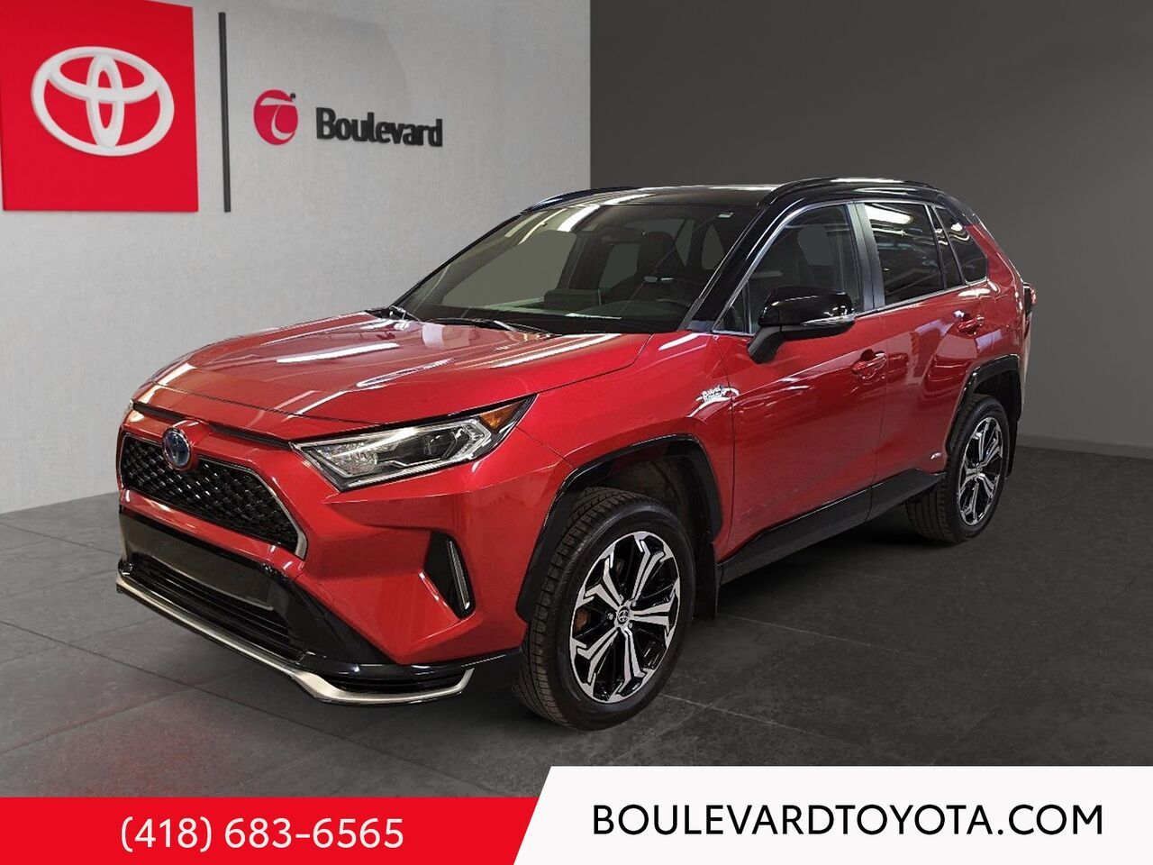 Red 2021 Toyota RAV4 Prime SUV / Crossover All-Wheel Drive Automatic