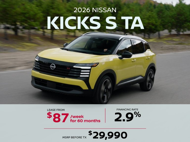 Nissan blainville Accueil avril KICKS S TA