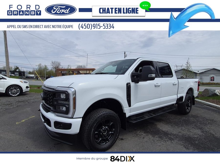 Ford Super Duty F-250 SRW XLT cabine 6 places 4RM caisse de 6,75 pi 2023 Blanc