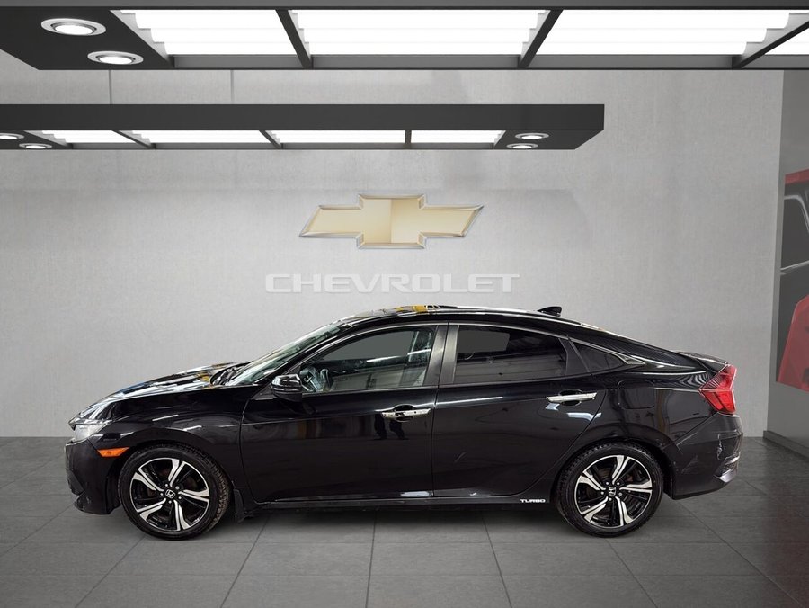 Honda CIVIC TOURING + CUIR + TOIT OUVRANT + 1-2-3 CHANCES AU CREDIT 2017 Noir