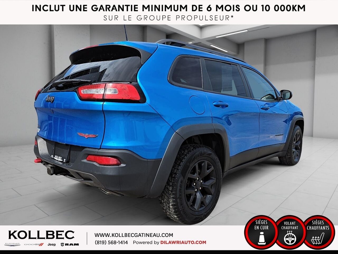 2018 JEEP CHEROKEE 24121 | Trailhawk 4x4 Blue Gatineau - photo #13
