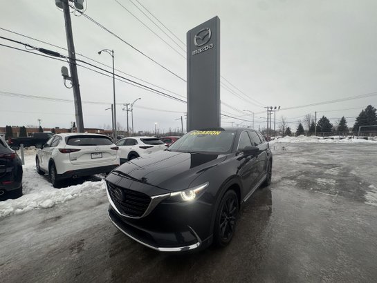 Mazda CX-9 KURO | EDITION CUIR ROUGE | MAGS | CAM DE RECUL 2022 Noir