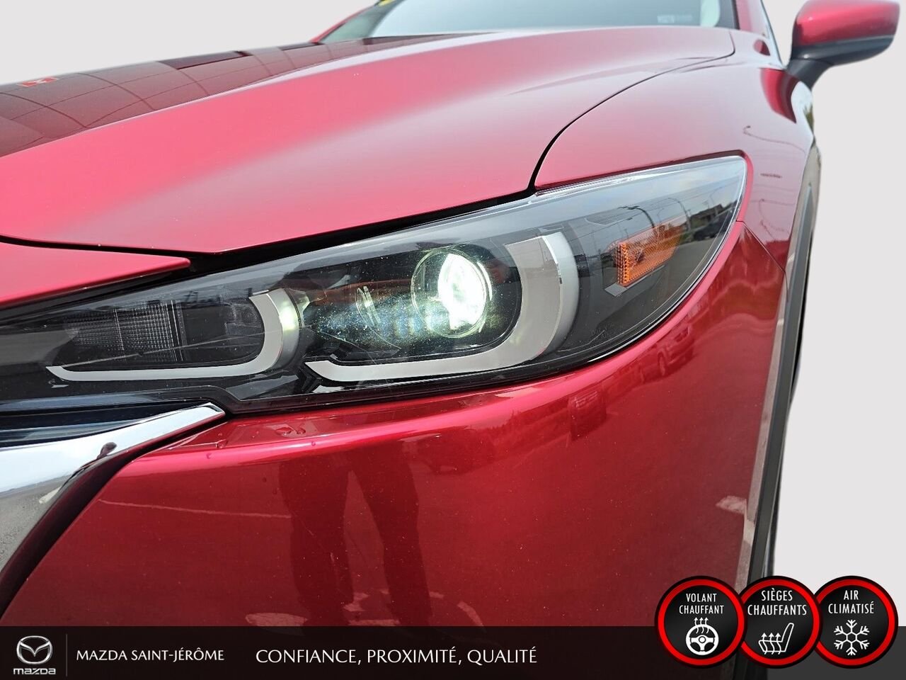2025 Mazda CX-5 GS | CUIR | AWD | MAGS | Red Saint-Jérôme - photo #1