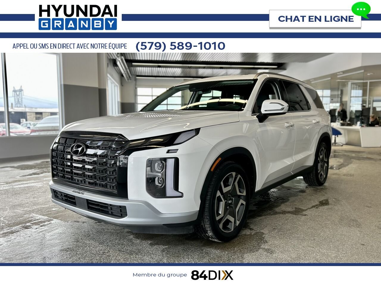 2023 Hyundai Palisade White Granby - photo #3