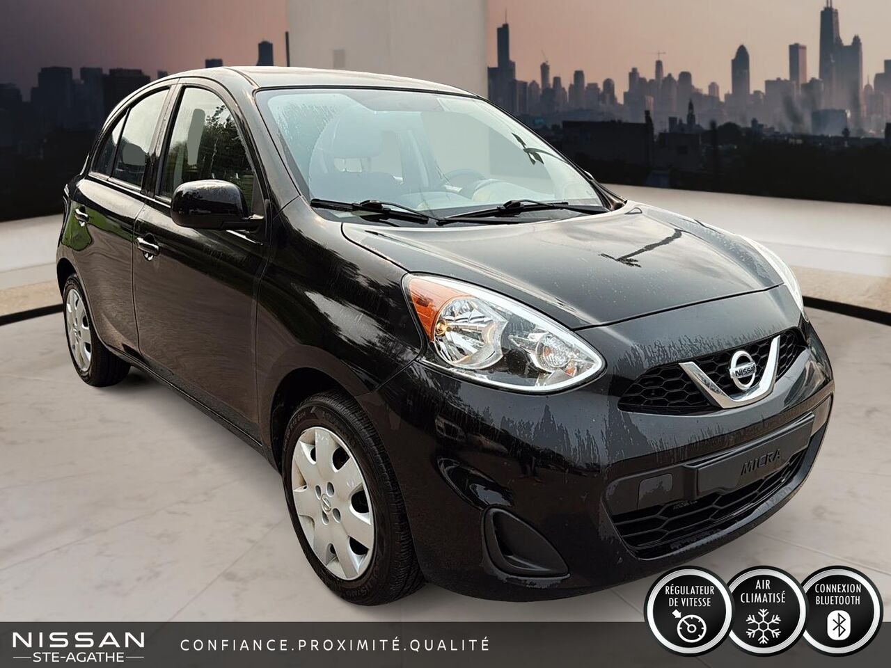 2017 Nissan Micra SV à hayon 4 portes BA Black Saint-Jérôme - photo #2