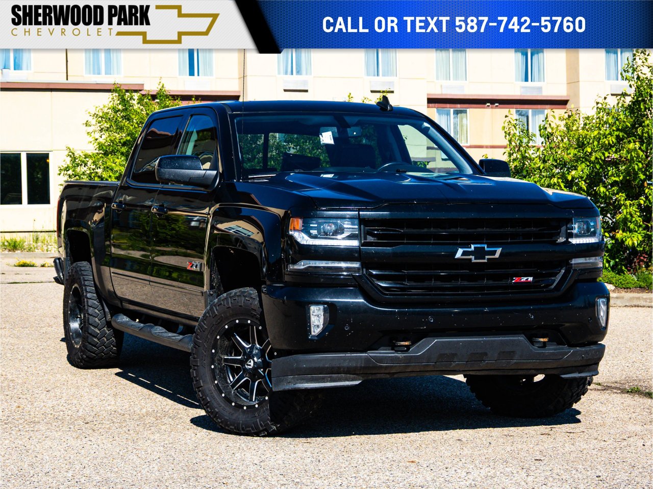 2018 Chevrolet Silverado 1500 4WD Crew Cab 143.5 LTZ w/2LZ Black Sherwood Park - photo #0