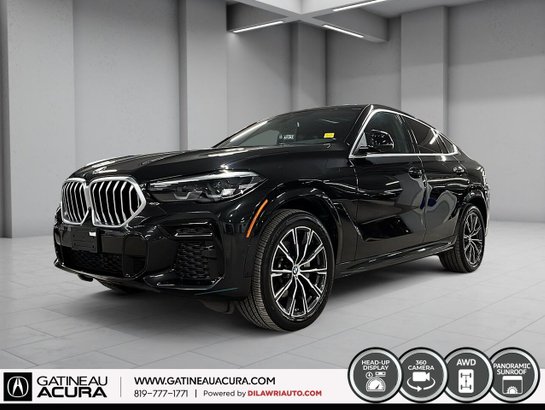 BMW X6 *** UN PROPRIO + CLEAN CARFAX *** 2023 Noir