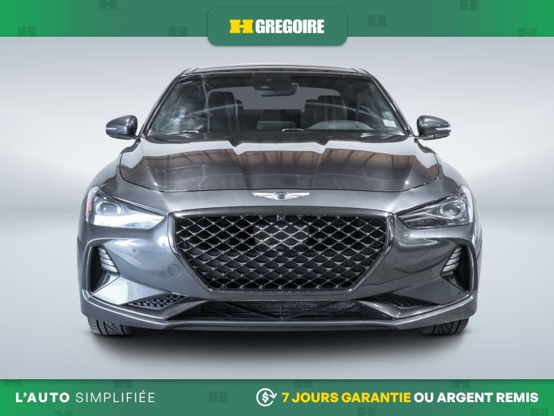 Genesis G70 821468 | 3.3T Sport AWD AUTO AC CUIR TOIT NAV MAGS CAM RECU 2021 Gris Laval - photo #1
