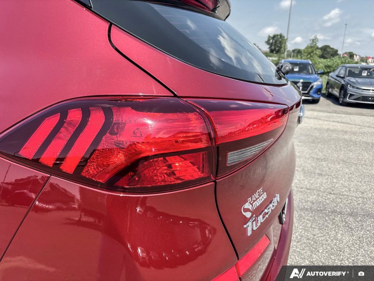 2019 Hyundai Tucson KM8J3CA48KU973097 Red Mirabel - photo #13