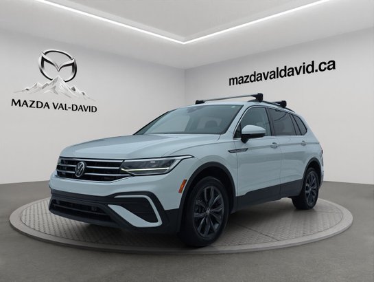 2022 Volkswagen Tiguan Comfortline 4MOTION, Cruise control, Volant chauffant, Apple Carplay White