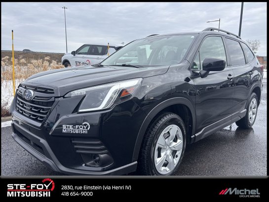 2022 Subaru Forester CVT, AWD, BANCS CHAUFFANTS, CRUISE ADAPTATIF, JAMAIS ACCIDENTÉ Black