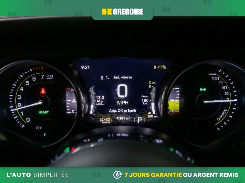 Jeep Wrangler 728442 | 4XE SAHARA PLUG IN HYBRID 4WD CUIR MAGS 20 PO 2021 Gris Laval - photo #16