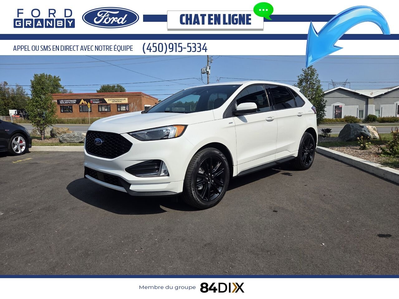 2024 Ford Edge White Granby - photo #2