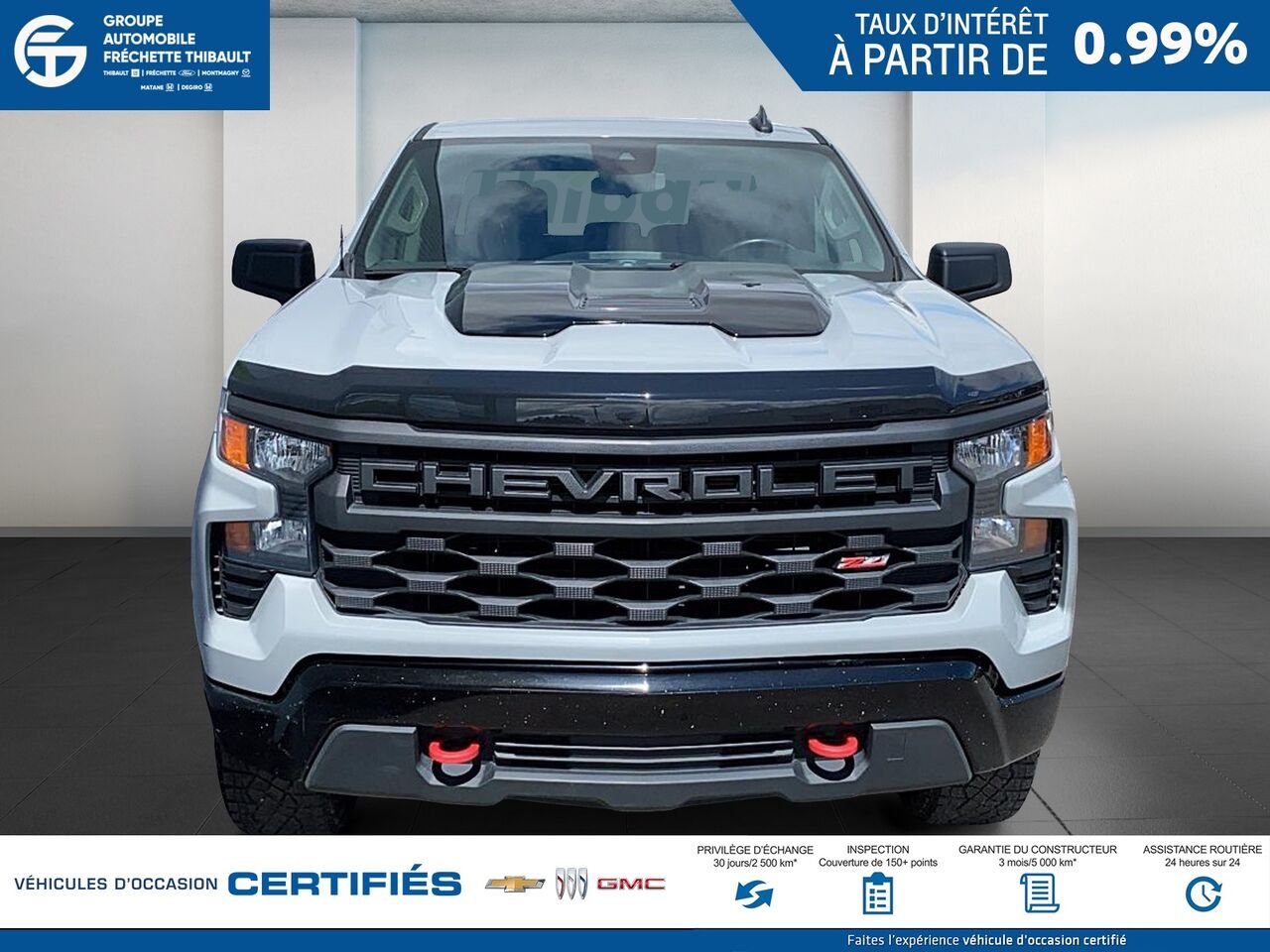 2025 CHEVROLET SILVERADO Custom Trail Boss cabine multiplace 4RM 157 po Grey Montmagny - photo #1