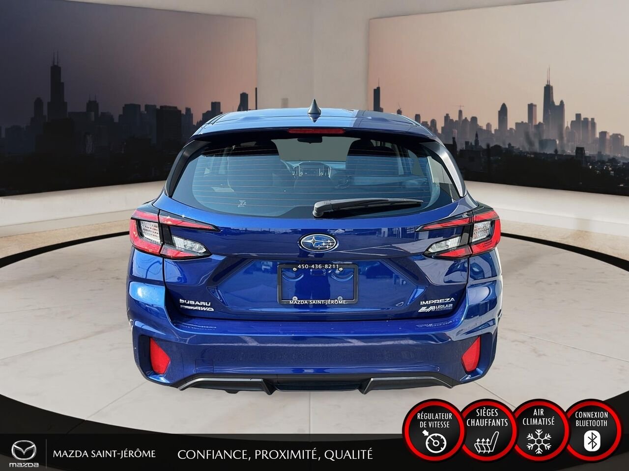 2024 Subaru Impreza HATCHBACK | AWD | A/C | CLEAN CARFAX | Blue Saint-Jérôme - photo #6